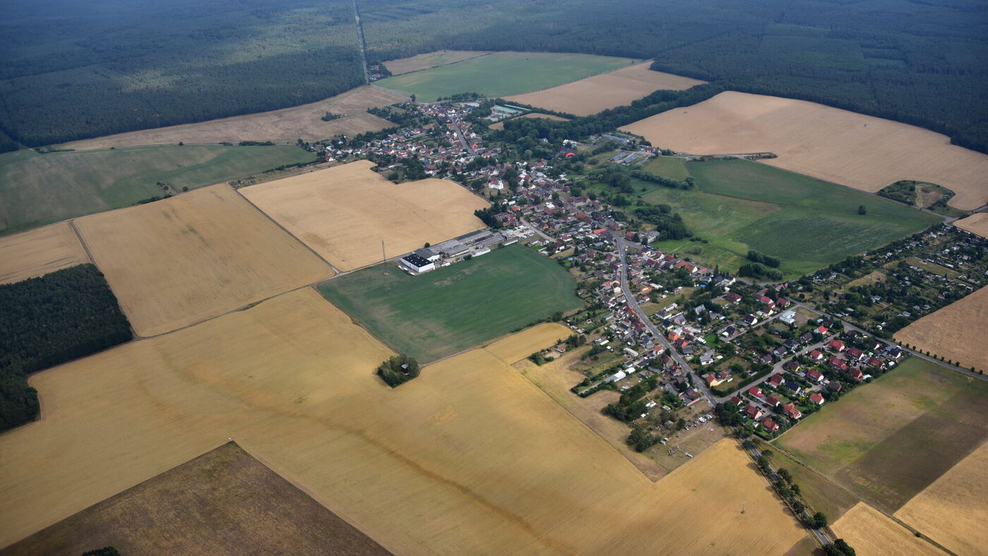 Luftaufnahme Schköna